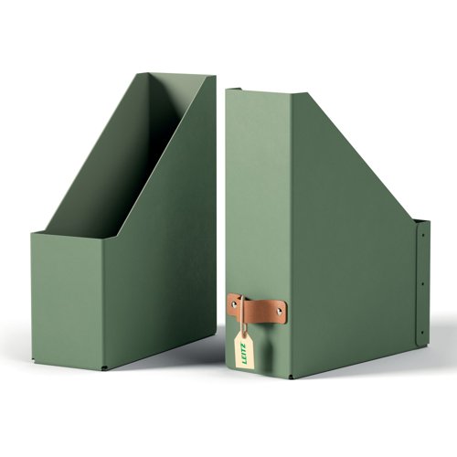 Leitz Puro Magazine File, 100% recycled card, pack of 2 Leitz Puro Magazine File, 100% recycled card, pack of 2