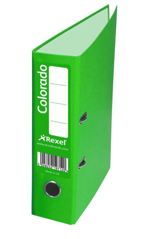 Rexel Colorado Lever Arch File 80mm Spine A4 Green PK10 Review