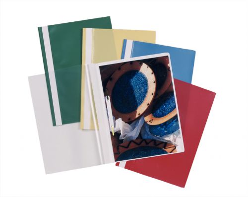 Esselte+Report+File+Polypropylene+A4+Assorted+Colours+%28Pack+25%29+15449