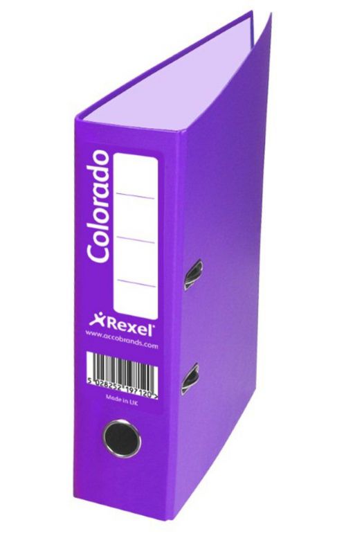 Rexel Colorado Lever Arch File A4 80mm Spine Purple PK10 Review