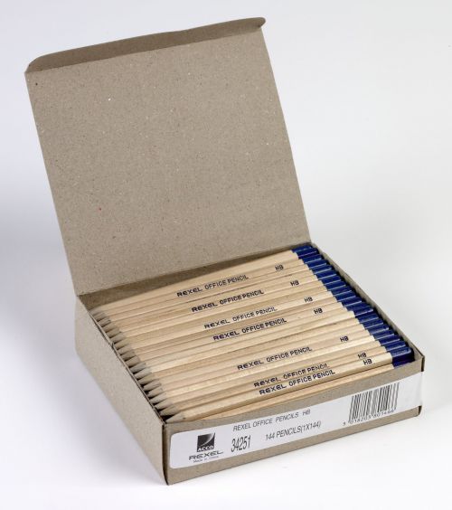 Rexel Office HB Pencil Natural Wood (Pack of 144) 34251
