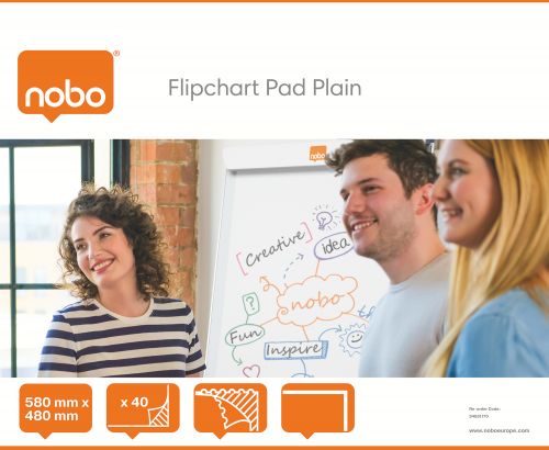 Nobo Desktop Flip-over Pad 40 Sheets B1 Plain PK5 Review