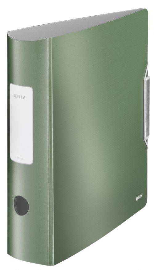 Lever Arch Files Leitz 180 Active Style Lever Arch File Polypropylene A4 80mm Spine Width Celadon Green (Pack 5) 11080053