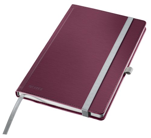 Leitz Style Notebook A5 ruled with hardcover 80 sheets.Garnet Red - Outer carton of 5 Leitz Style Notebook A5 ruled with hardcover 80 sheets.Garnet Red - Outer carton of 5