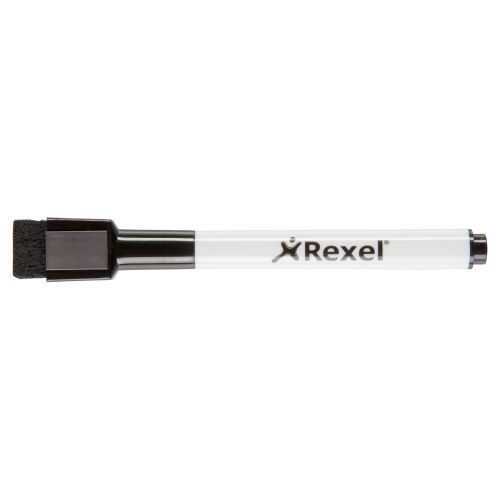 Drywipe Markers ValueX Magnetic Whiteboard Marker Bullet Tip Black (Pack 6) 2104184