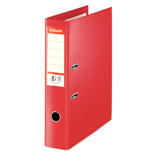 Esselte+No.1+VIVIDA+Lever+Arch+File+Foolscap+Polypropylene+75mm%2C+VIVIDA+Red+-+Outer+carton+of+10