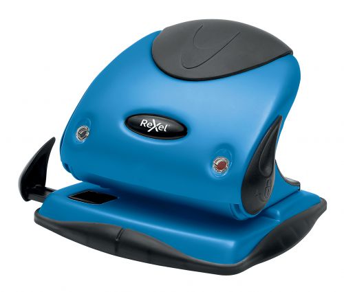 Hole Punches Rexel Choices P225 2 Hole Punch Metal 16 Sheet Blue 2115693