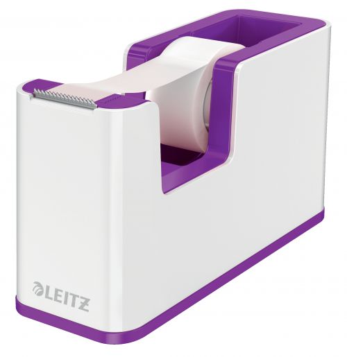 Tape Dispensers Leitz WOW Tape Dispenser White/Purple 53641062