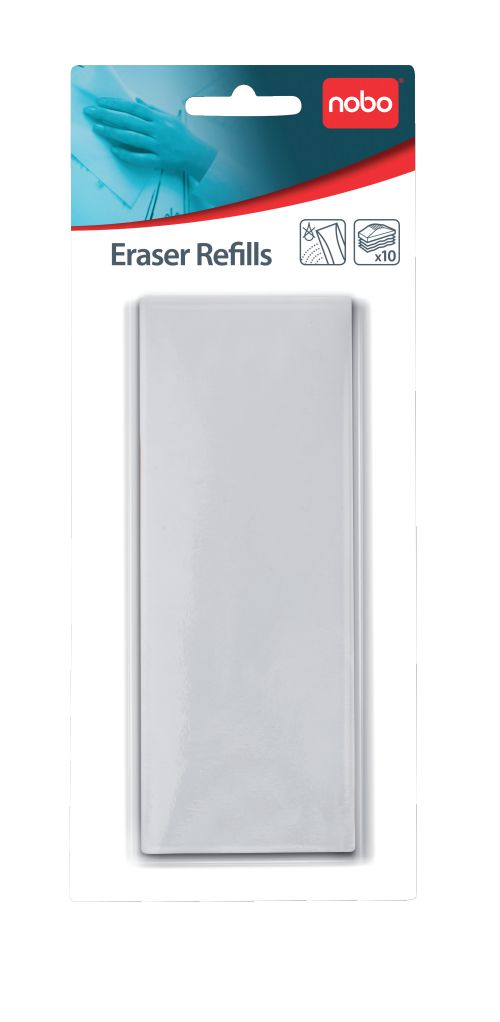 Cleaning / Erasing ValueX Whiteboard Eraser Refills (Pack 10) 1901434