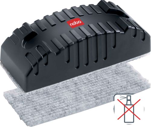 Nobo Magnetic Whiteboard Eraser Refills Black (Pack of 10) 34534497