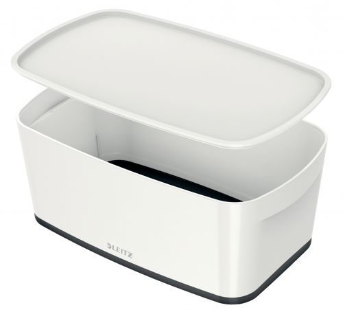 Leitz MyBox Small with Lid WOW White Black