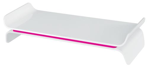 Leitz Ergo WOW Adjustable Monitor Stand Pink 65040023