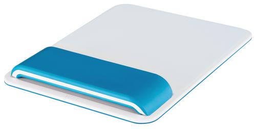 Mouse Mats Leitz Ergo WOW Mouse Pad with Adjustable Wrist Rest Blue 65170036