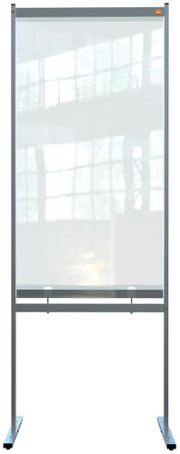 Nobo Premium Plus PVC Free Standing Protective Room Divider Screen 780x2060mm Clear 1915558