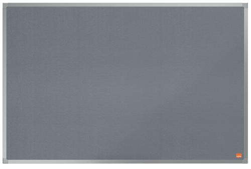 ValueX+Grey+Felt+Noticeboard+Aluminium+Frame+900x600mm+1915205