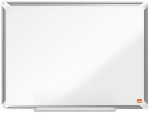 Magnetic Nobo Premium Plus Magnetic Enamel Whiteboard Aluminium Frame 600x450mm 1915143