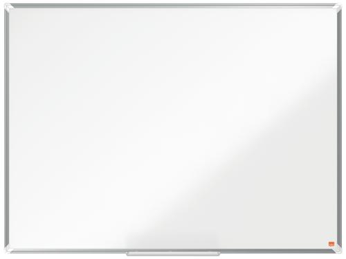 Magnetic Nobo Premium Plus Magnetic Enamel Whiteboard Aluminium Frame 1200x900mm 1915145