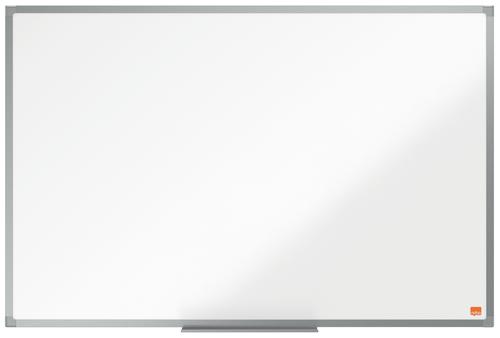 Non-Magnetic Nobo Essence Non Magnetic Melamine Whiteboard Aluminium Frame 900x600mm 1915270