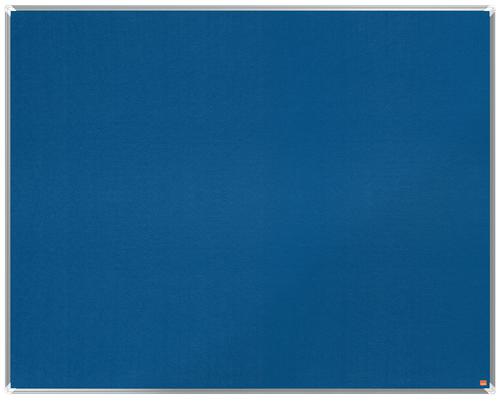 Felt Nobo Premium Plus Blue Felt Noticeboard Aluminium Frame 1500x1200mm 1915191