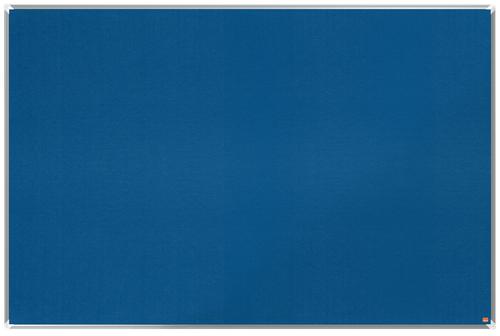 Felt Nobo Premium Plus Blue Felt Noticeboard Aluminium Frame 1800x1200mm 1915192