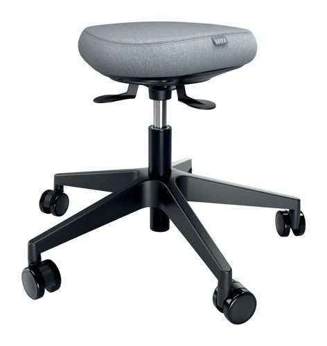 Leitz Ergo Active Sitting Stool with Wheels and Wobble Comfort Seat Leitz Ergo Active Sitting Stool with Wheels and Wobble Comfort Seat