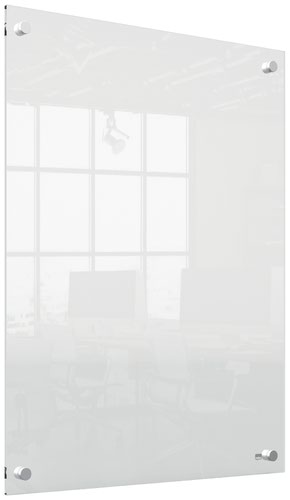 Non-Magnetic Nobo Transparent Acrylic Mini Whiteboard Wall Mounted 600x450mm 1915621