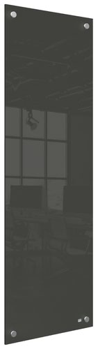 Nobo Small Glass Whiteboard Panel 300x900mm Black 1915610