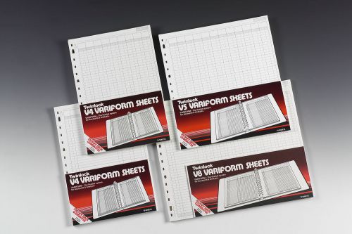 Twinlock V8 Variform 10 Column Cash Sheets 75 Sheets 75982