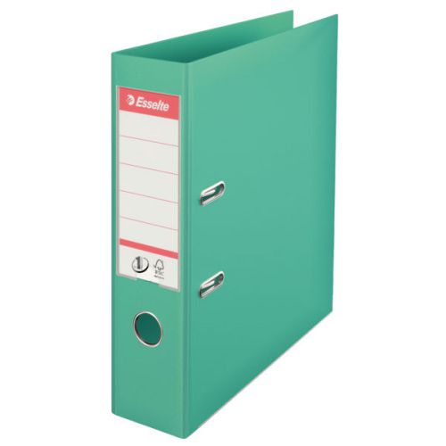 Esselte+No.1+Lever+Arch+File+Polypropylene%2C+A4%2C+75+mm%2C+Light+Green+-+Outer+carton+of+10