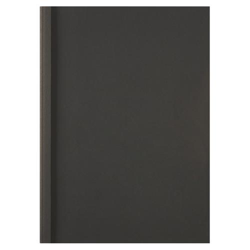 Thermal Bind Covers GBC Thermal Binding Cover A4 1.5mm Clear PVC Front Black Leathergrain Back (Pack 100)