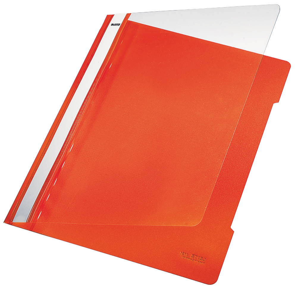 L:PLAS FILE A4 FRONT RECYCLED CLEAR ORAN