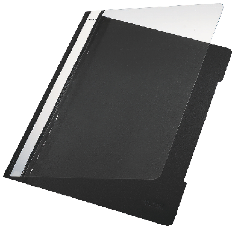 L:PLAS FILE A4 FRONT RECYCLED CLEAR BLCK