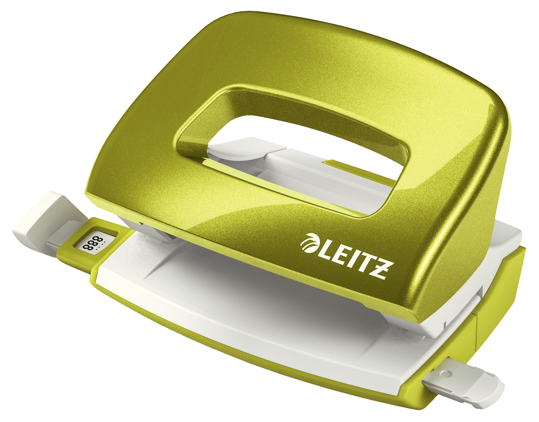 Leitz NeXXt WOW Metal Mini Hole Punch - Green Metallic