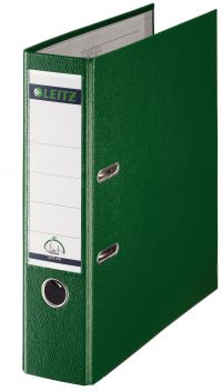 LEITZ LEVER ARCH FILE 80MM A4 GREEN