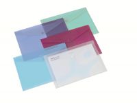 Rexel Popper Wallet Polypropylene A4 Assorted Colours (Pack 6) 16129AS