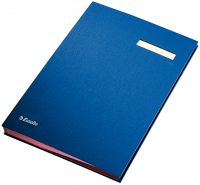 E:SIGNATURE BOOK 20TABS BLUE