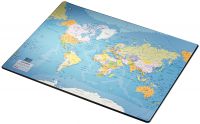 E:DESK MAT 40X53 CM W.MAP OF WORLD