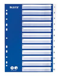 L:INDEX 1-12 A4 PP WHITE