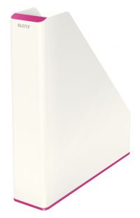 Leitz WOW Dual Colour Magazine File A4 White/Pink 53621023