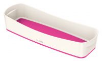L:MYBOX TRAY ORGANIZER WOW WHITE/PINK