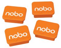 N:WHITEBOARD MAGNETS ORANGE 4PCS