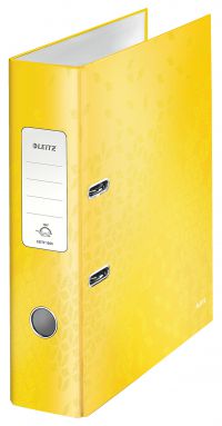 LEITZ WOW LARCH A4 80MM YELLOW 10050016