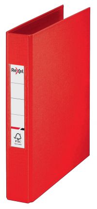 REXEL CHOICES RB A5 25MM 2RR RED PK10