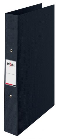 REXEL RING BINDER 2-RING A4 25mm BLACK - MULTI BUY DISCOUNT AVAILABLE!!