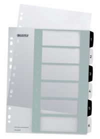 L:INDEX PRINT 1-6 WOW A4 PP WHITE-BLACK