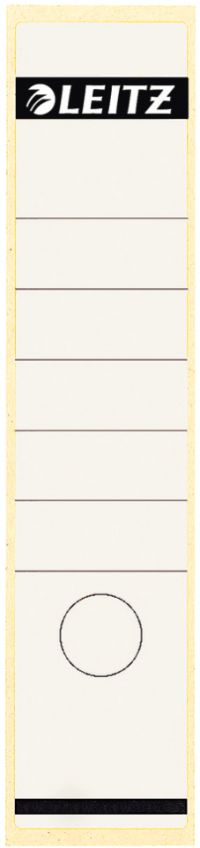 L:SPINE LABEL LONG WIDE 10PCS WHITE