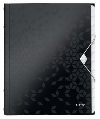 L:DIVIDER BOOK WOW A4 PP 12TABS BLACK