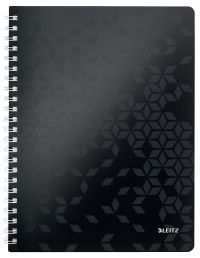L:NOTEBOOK WOW A4 PP RULED BLACK