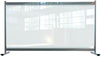 Nobo Premium Plus PVC Desk Protective Divider Screen 1470x860mm Clear 1915548