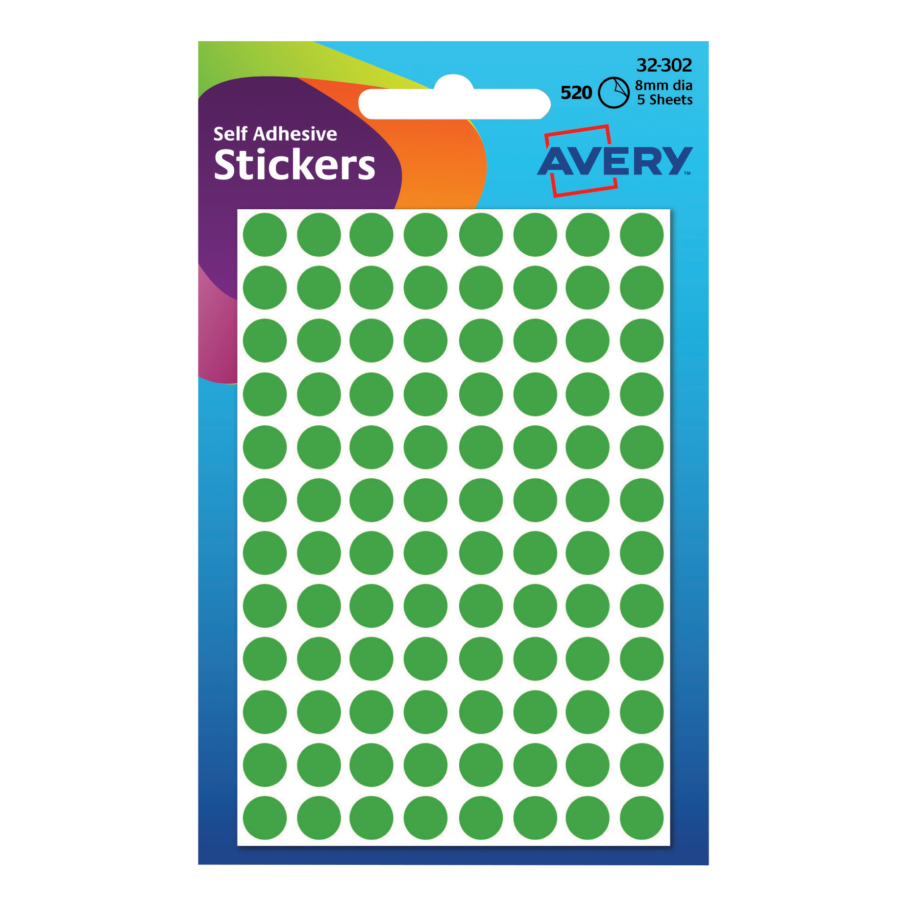 Stickers Circle Pack of 560 Purple 8mm Self Adhesive Round Labels 